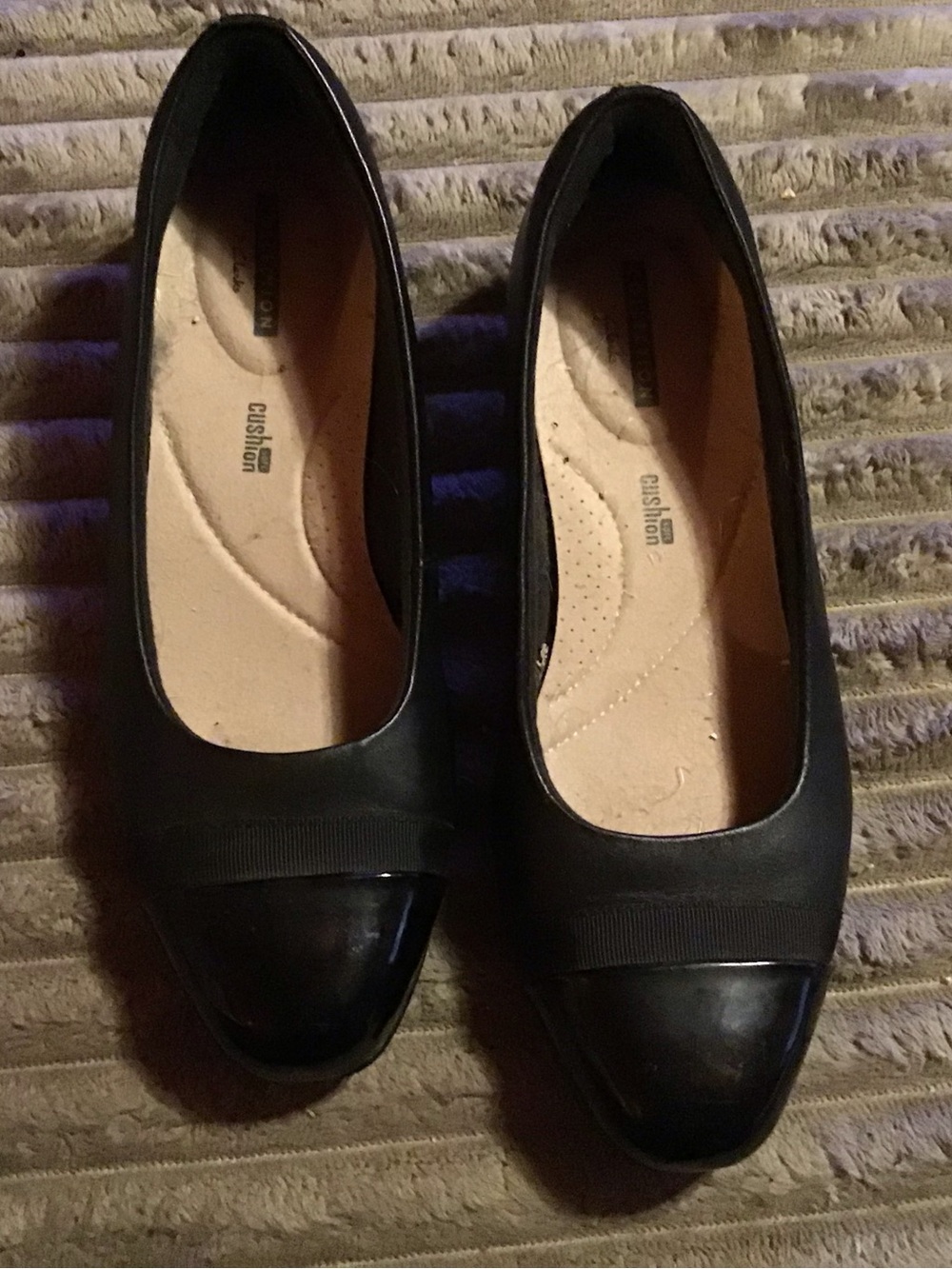 Black Women's size 8 Clark’s Comfort Ballet Flats